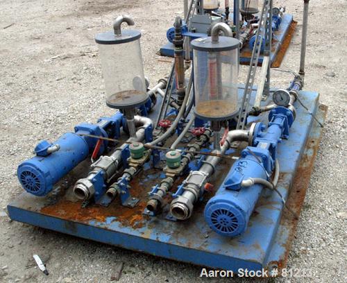 Used Acrison Polymair 500 Polyelectrolyte Processing System, Model 500-100-400. Consisting of (1) Acrison dry polymer volumetric feeder, model 105Z. 1-1/2" diameter x approximately 36" long metering ...