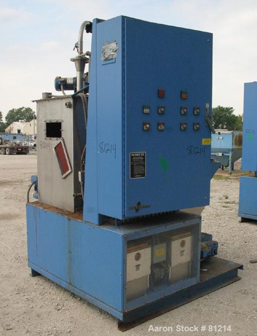 USED: Acrison Polymair 500 polyelectrolyte processing system, model 500-100-400, consisting of (1) Acrison dry polymer volumetric feeder, model 105Z. 1-1/2" diameter x approx 36" long metering auger ...