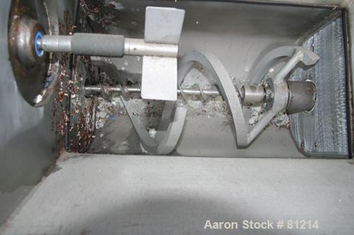 USED: Acrison Polymair 500 polyelectrolyte processing system, model 500-100-400, consisting of (1) Acrison dry polymer volumetric feeder, model 105Z. 1-1/2" diameter x approx 36" long metering auger ...
