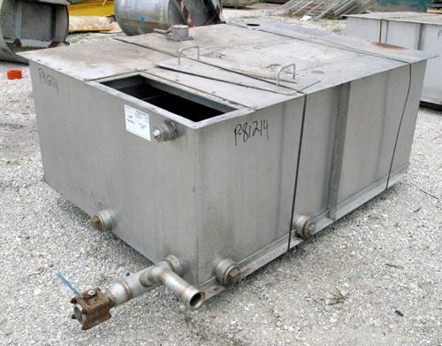 USED: Acrison Polymair 500 polyelectrolyte processing system, model 500-100-400, consisting of (1) Acrison dry polymer volumetric feeder, model 105Z. 1-1/2" diameter x approx 36" long metering auger ...