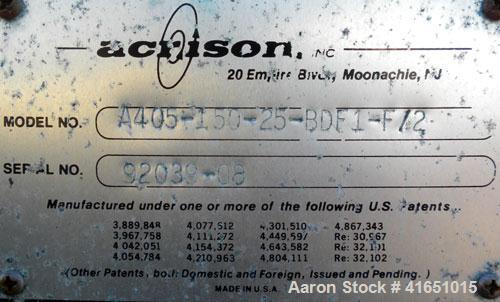 Used Stainless Steel Acrison Weight-Loss Differential Weigh Feeder, Model A405-150-20-BDF-1-F/2