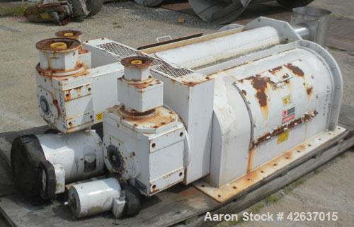 Used- Acrison Multiple Auger/Agitator Bin Discharger Feeder, Model BDF4-R/3. Rated approximately (0.58) to 3400 cubic feet p...