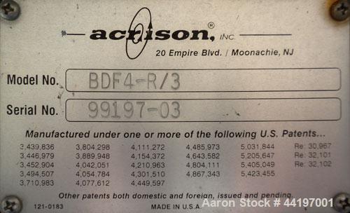 Used Acrison Multiple Auger/Agitator Bin Discharger Feeder, Model BDF4-R/3