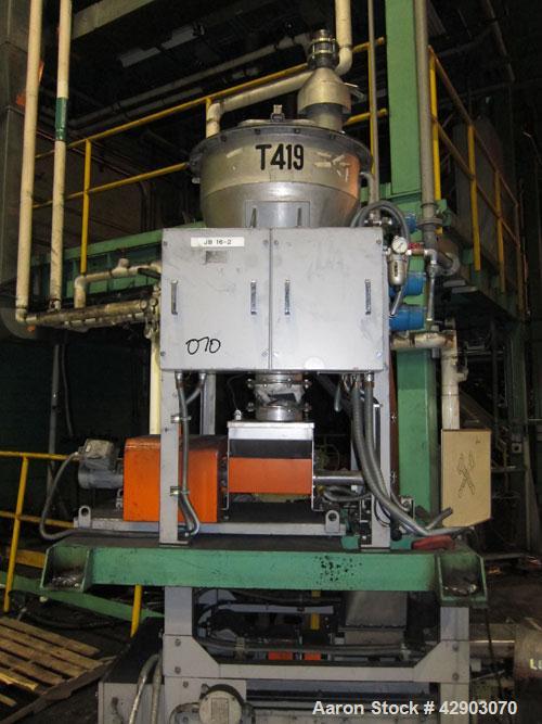 Used Acrison Volumetric Feeder, Stainless Steel. Includes a twin screw type feeder.