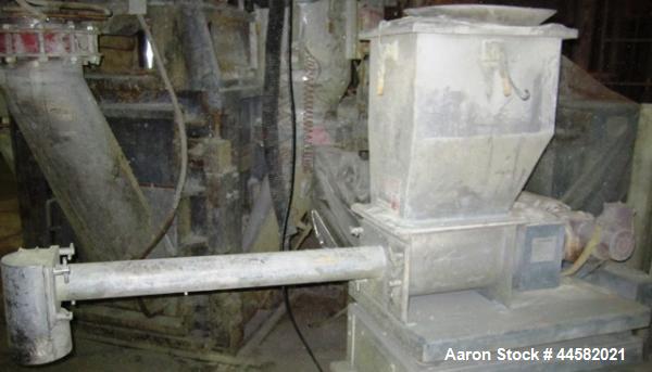 Used Acrison Feeder, 3" diameter x 36" long stainless steel screw, on base with motor.