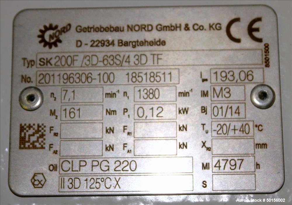 Unused- Brabender Loss-In-Weight Vibratory Feeder, Model DDW-MS-DDSR60N-180AR