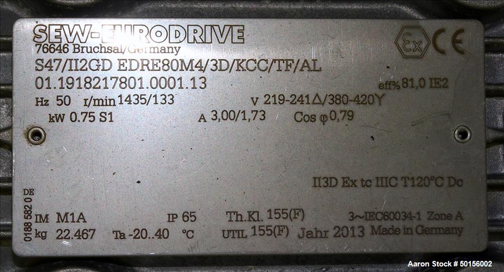 Unused- Brabender Loss-In-Weight Vibratory Feeder, Model DDW-MS-DDSR60N-180AR
