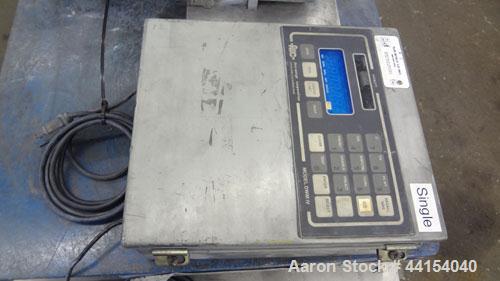 Used Brabender Technologie Twin Screw Feeder, 304 Stainless Steel. (2) Approximate 3/4” diameter x 9” long screws. Feed hopper with extension, and conditioning bar. Driven by a 1/2hp, 3/60/230/460 vo...