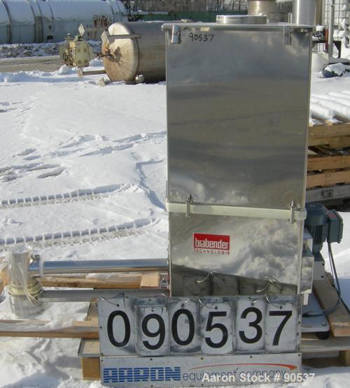 UNUSED: Brabender loss in weight feeder, model MS6 FLEXWALL/80/0PLUS-200, stainless steel. Approximate 2 1/2" diameter x 36" long stainless steel screw, Approx feed rate 150-500 pounds an  
hour at 3...