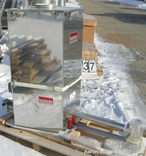 UNUSED: Brabender loss in weight feeder, model MS6 FLEXWALL/80/0PLUS-200, stainless steel. Approximate 2 1/2" diameter x 36" long stainless steel screw, Approx feed rate 150-500 pounds an  
hour at 3...