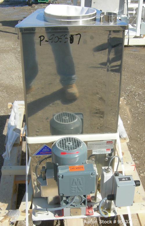 UNUSED: Brabender loss in weight feeder, model MS6 FLEXWALL/80/0PLUS-200, stainless steel. Approximate 2 1/2" diameter x 36" long stainless steel screw, Approx feed rate 150-500 pounds an  
hour at 3...