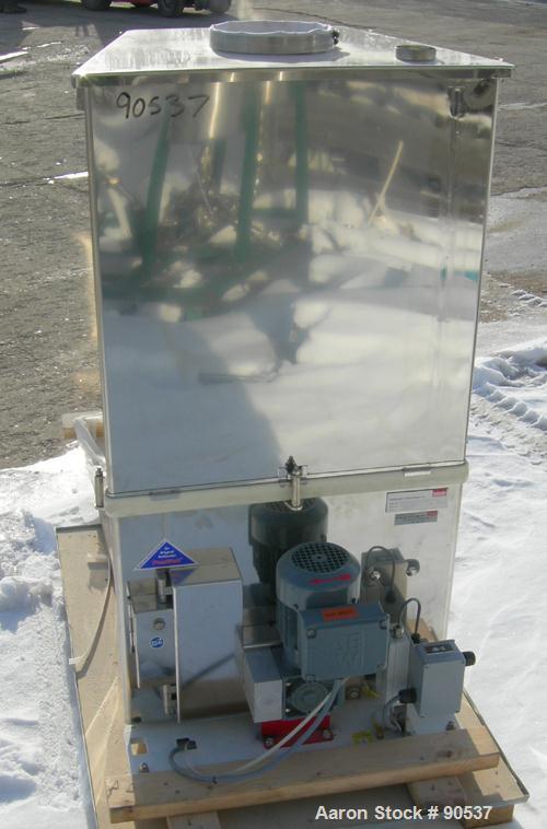 UNUSED: Brabender loss in weight feeder, model MS6 FLEXWALL/80/0PLUS-200, stainless steel. Approximate 2 1/2" diameter x 36" long stainless steel screw, Approx feed rate 150-500 pounds an  
hour at 3...