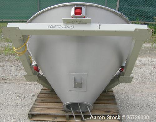 Used K-Tron screw type modular loss in weight feeder, model K-MLT80, 304 stainless steel. Approximately 3" diameter twin screw design, driven by a 1 1/2 hp, 180 volt, 1750 rpm DC motor, approximately...