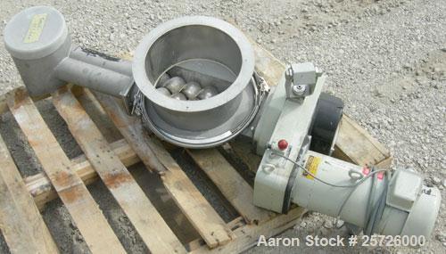 Used- K-Tron screw type modular loss in weight feeder, model K-MLT80, 304 stainless steel. Approximately 3" diameter twin sc...