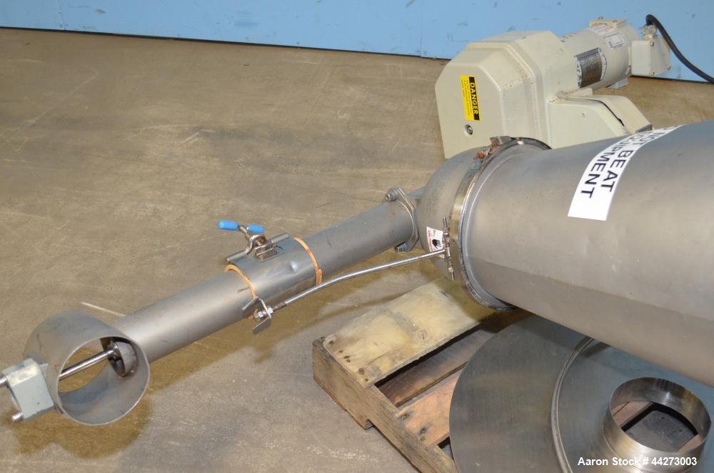 Used K-Tron Screw Type Modular Loss In Weight Feeder, Model K2MLS60, Stainless Steel. Approximate 2-1/2" diameter x 20" long single screw design, driven by a 0.45kw, 100 volt DC motor. Approximate 14...