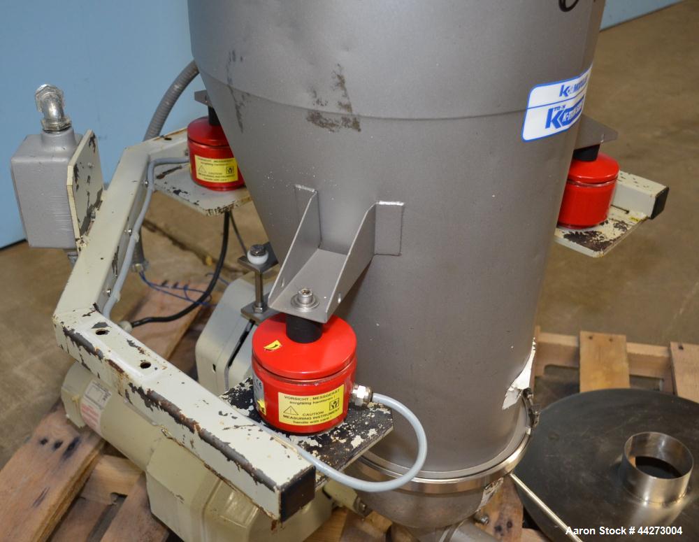 Used K-Tron Screw Type Modular Loss In Weight Feeder, Model K2MLS60, Stainless Steel. Approximate 1-1/2” diameter x 20" long single screw design, driven by a 0.45kw, 100 volt DC motor. Approximate 45...