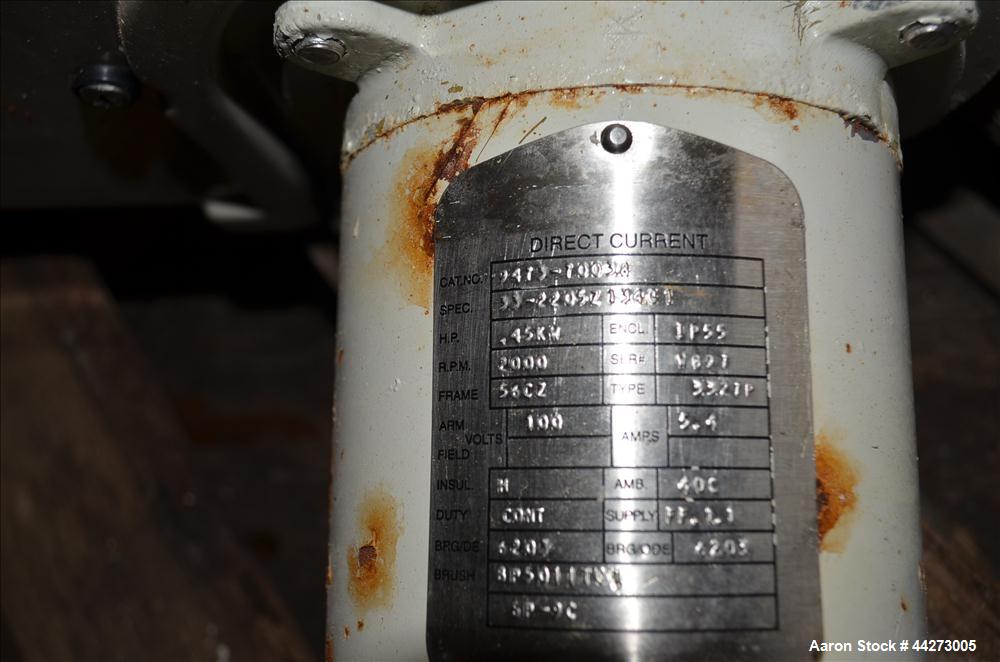 Used K-Tron Screw Type Modular Loss In Weight Feeder, Model K2MLT20, Stainless Steel. Approximate 3/4" diameter x 10" long twin screw design, driven by a 0.45kw, 100 volt DC motor. Approximate 30 pou...
