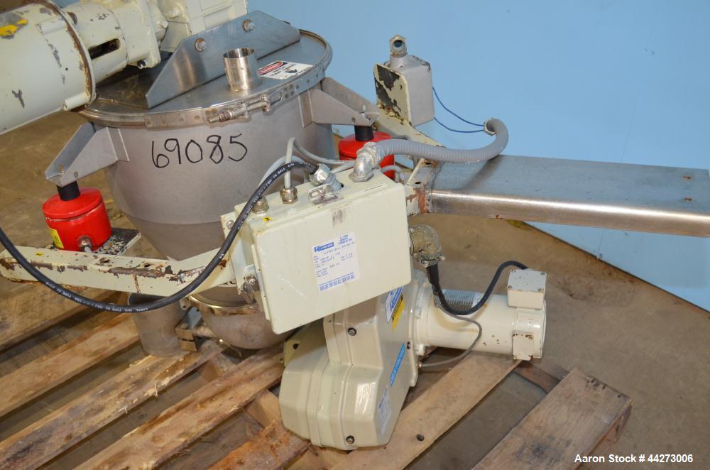 Used K-Tron Screw Type Modular Loss In Weight Feeder, Model K2MLT20, Stainless Steel. Approximate 3/4" diameter x 10" long twin screw design, driven by a 0.45kw, 100 volt DC motor. Approximate 15 pou...