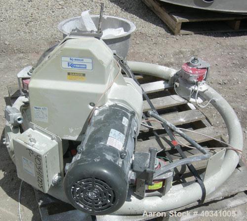 Used K-Tron Modular Loss In Weight Feeder Sytem consisting of: (2) Model K2MLT60 feeders, 316 stainless steel. Twin screw design, each driven by a 1 1/2 HP, 180/200 Volt, 1750 RPM XP DC motor, each a...