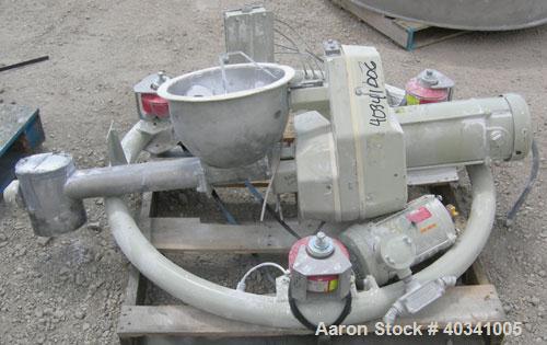 Used K-Tron Modular Loss In Weight Feeder Sytem consisting of: (2) Model K2MLT60 feeders, 316 stainless steel. Twin screw design, each driven by a 1 1/2 HP, 180/200 Volt, 1750 RPM XP DC motor, each a...