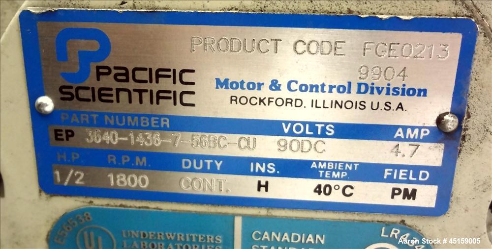 Used Stainless Steel K-Tron Twin Screw Volumetric Feeder, Model K2-MV-T20