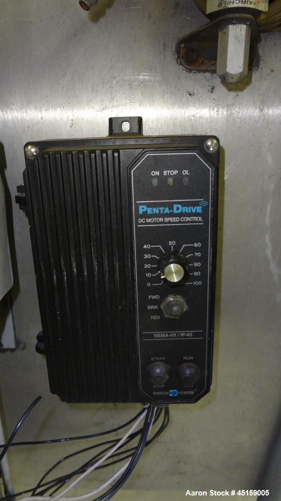 Used Stainless Steel K-Tron Twin Screw Volumetric Feeder, Model K2-MV-T20