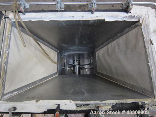 Used K-Tron Volumetric Twin Screw Feeder, Model T35-1-B-2-32-00-A, 304 Stainless Steel. (2) Approximate 1" diameter x 12" long screws, driven by a 1/4 hp motor, approximate 530 pound an hour capacity...