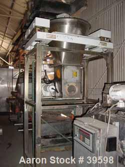 Used K-Tron Vertical Processor, Model 8561. Stainless steel construction, sanitary product contact parts, stainless steel agitator, 34" diameter stainless steel hopper, 6-1/4" side bottom stainless s...