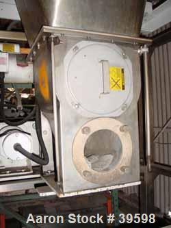 Used K-Tron Vertical Processor, Model 8561. Stainless steel construction, sanitary product contact parts, stainless steel agitator, 34" diameter stainless steel hopper, 6-1/4" side bottom stainless s...