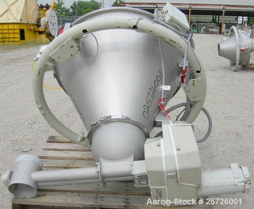Used K-Tron screw type modular loss in weight feeder, model K2MLT60, 316 stainless steel. Approximately 2 1/4" diameter twin screw design, driven by a 1 1/2 hp, 180 volt, 1750 rpm DC motor, approxima...