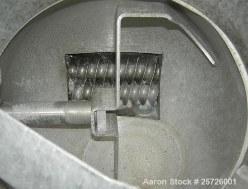 Used K-Tron screw type modular loss in weight feeder, model K2MLT60, 316 stainless steel. Approximately 2 1/4" diameter twin screw design, driven by a 1 1/2 hp, 180 volt, 1750 rpm DC motor, approxima...