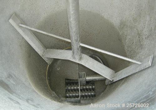 Used K-Tron screw type modular loss in weight feeder, model K2MLT60, 316 stainless steel. Approximately 2 1/4" diameter twin screw design, driven by a 1 1/2 hp,180 volt,1750 rpm DC motor, approximate...