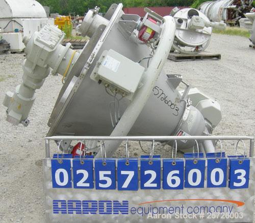 Used K-Tron screw type modular loss in weight feeder, model K2MLT60, 316 stainless steel. Approximately 2 1/4" diameter twin screw design, driven by a 1 1/2 hp,180 volt,1750 rpm DC motor, approximate...