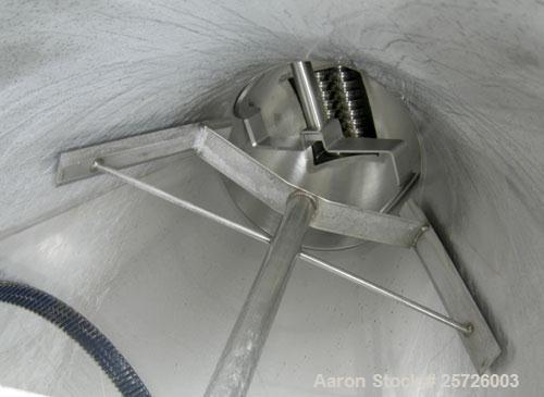 Used K-Tron screw type modular loss in weight feeder, model K2MLT60, 316 stainless steel. Approximately 2 1/4" diameter twin screw design, driven by a 1 1/2 hp,180 volt,1750 rpm DC motor, approximate...