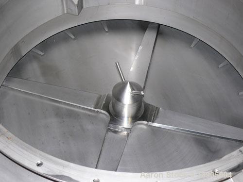 Used LCI Circle Feeder, model CF-1000BS. 1000 mm diameter solids feeder, 304 stainless steel construction for all product contact parts, others in painted carbon steel; single discharge port; rotatio...