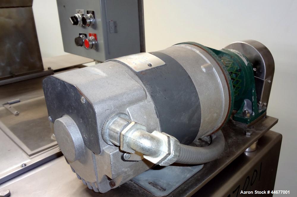Used Stainless Steel Merrick Industries Weigh Belt Feeder, Model Gravimerik 950