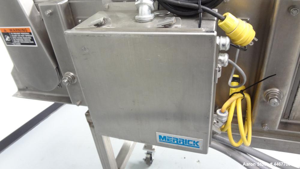 Used Stainless Steel Merrick Industries Weigh Belt Feeder, Model Gravimerik 950
