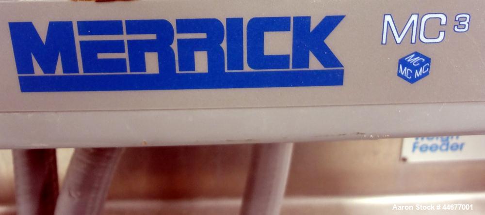 Used Stainless Steel Merrick Industries Weigh Belt Feeder, Model Gravimerik 950