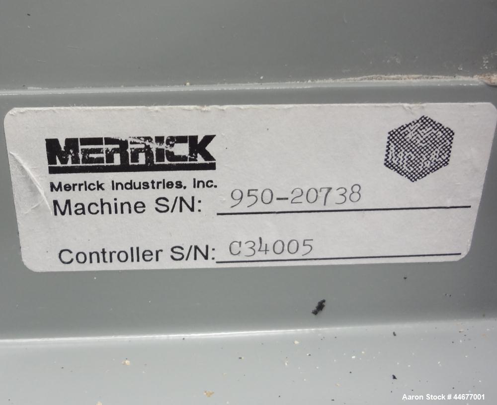 Used Stainless Steel Merrick Industries Weigh Belt Feeder, Model Gravimerik 950