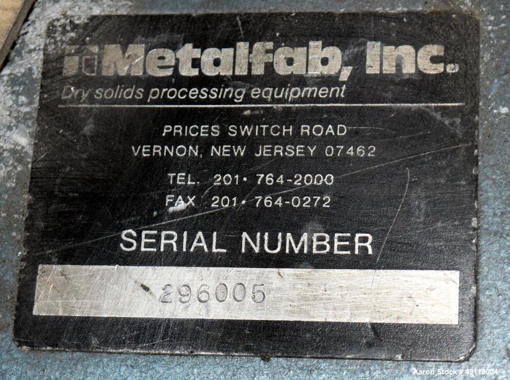 Used MetalFab Volumetric Screw Feeder, Model DB2-6
