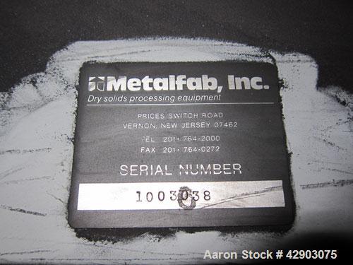 Used Metalfab Volumetric Feeder.