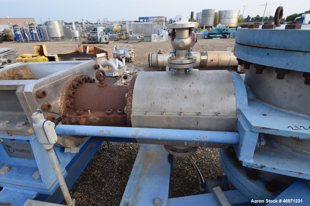Used Metso Single Screw Plug Feeder.