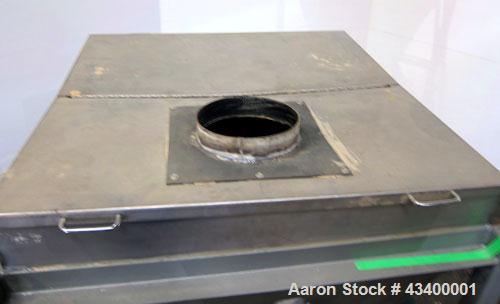 Used Schenck Accu-Rate 1200 Series Dry Material Feeder, Model 1205, 304 Stainless Steel. Approximately 6" diameter x 43-1/2" long helix, feed rate approximately 965 cubic feet an hour. Driven by (2) ...