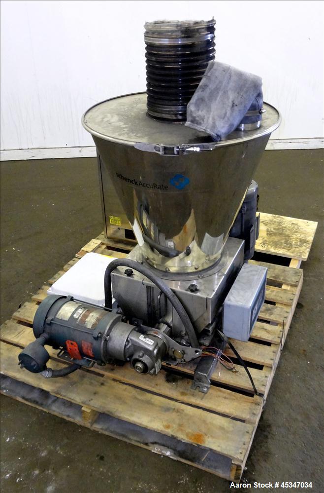 Used Stainless Steel Schenck Loss in WeightFeeder, Type MODLC-1G-2AX, (1) 1.5"