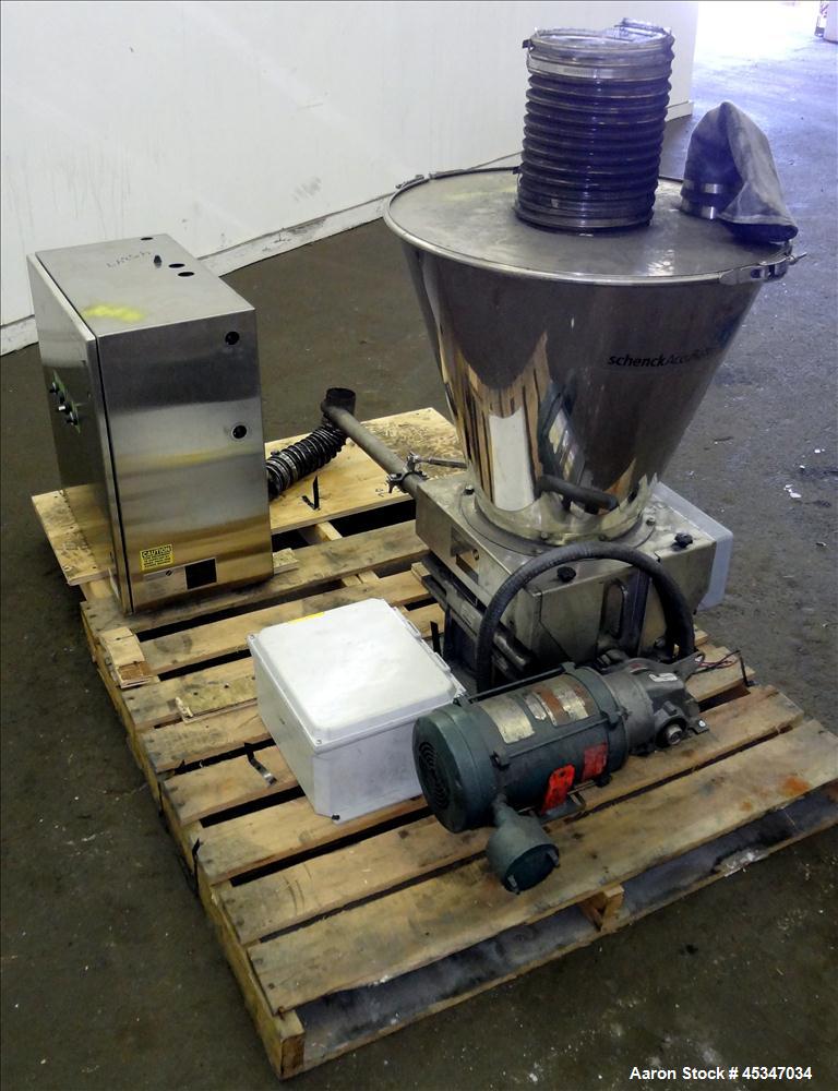 Used Stainless Steel Schenck Loss in WeightFeeder, Type MODLC-1G-2AX, (1) 1.5"