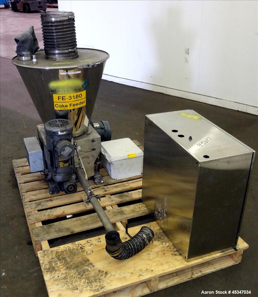 Used Stainless Steel Schenck Loss in WeightFeeder, Type MODLC-1G-2AX, (1) 1.5"