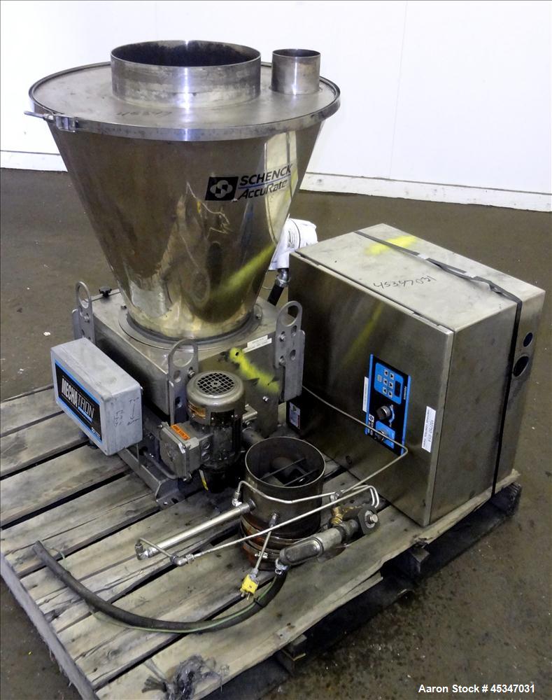 Used Stainless Steel Schenk Powder Feeder System, Model MODLC-IV-2A
