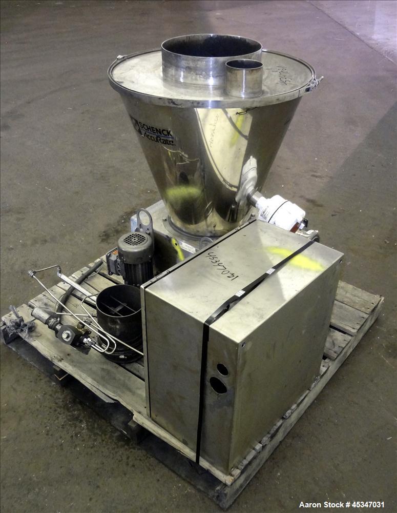 Used Stainless Steel Schenk Powder Feeder System, Model MODLC-IV-2A
