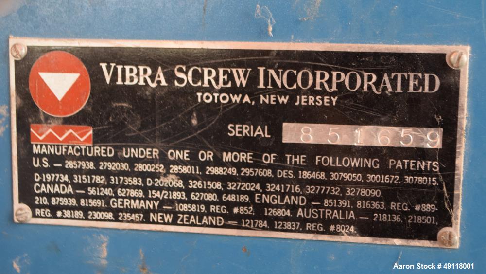 Used Vibra Screw Screw Feeder