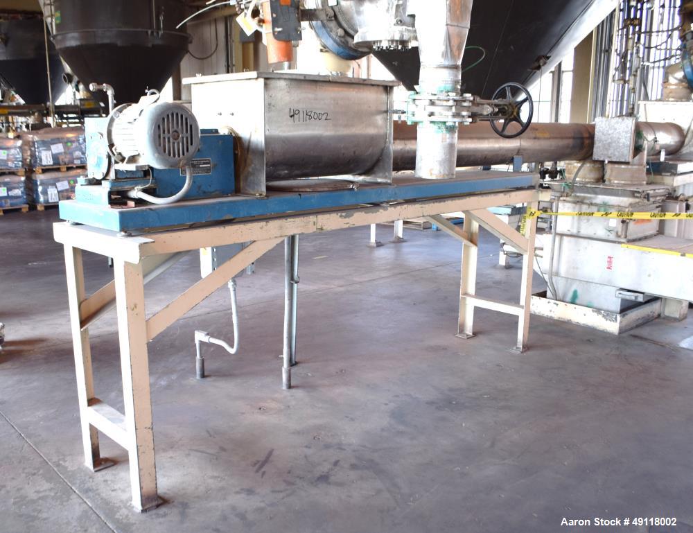 Used Vibra Screw 304 Stainless Steel Screw Feeder.
